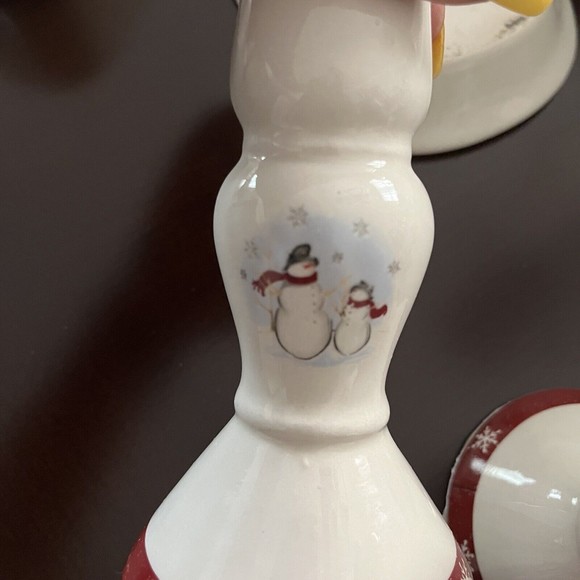 Royal Seasons Snowman Christmas Table Coffee/Dinner Set Holidays 8 pcs - Picture 8 of 12